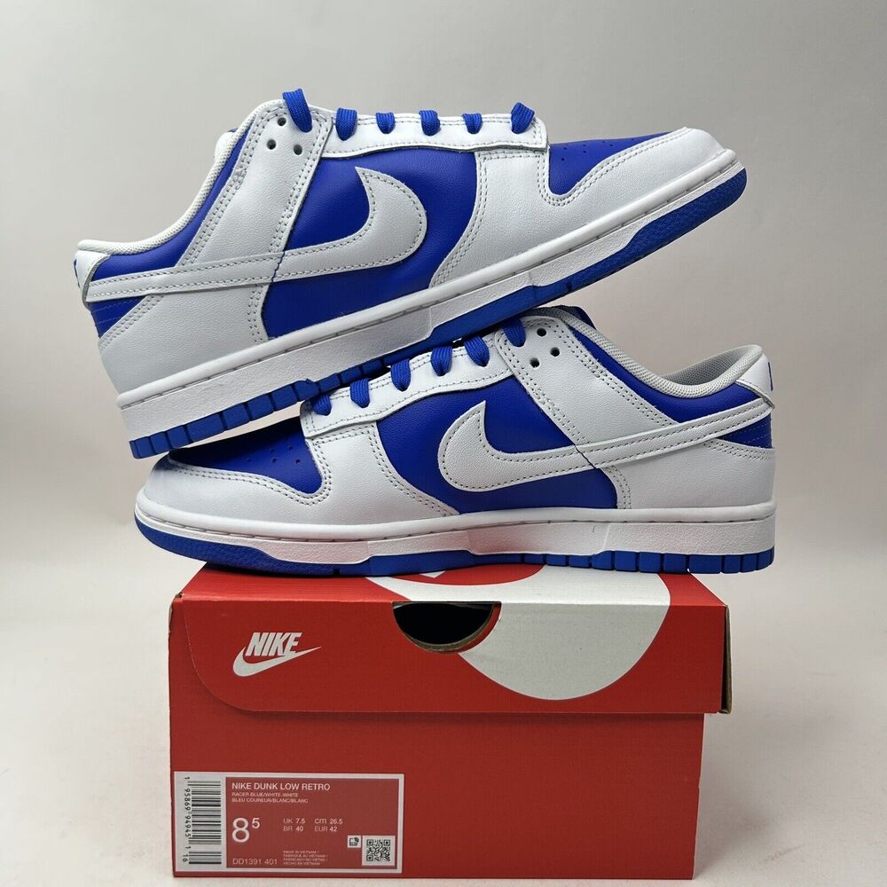 Nike Shoes Dunk Low Retro “Racer Blue” 2023 - Picture 3 of 5